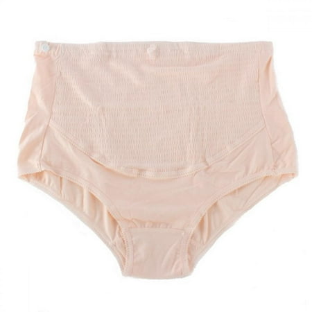 

Pretty Comy Skin Color Cotton Bell Care Women s Maternity High Waist Underwear Pregnancy Seamless Soft Hipster Panties Size L - 1Pack
