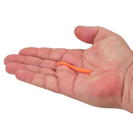 Berkley Gulp!® Floating Trout Worm 2.5 in Worms Fluorescent Orange (20 Count)