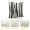 thumbnail image 4 of COMIO  Set of Throw Pillow Covers Pattern Black and White Geometric Dots Lines of Borders Decor Pillow Cases Home Decorative Square 18x18 Inches Pillowcases, 4 of 5