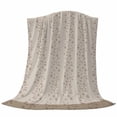 thumbnail image 6 of Beige Pink Floral Blanket Soft Cozy Warm Throw Blanket for Couch, Plush Fuzzy Flannel Fleece Blankets for Sofa, Spring Flowers Bed Blankets Lightweight Gifts for Women, 40"x50", 6 of 9