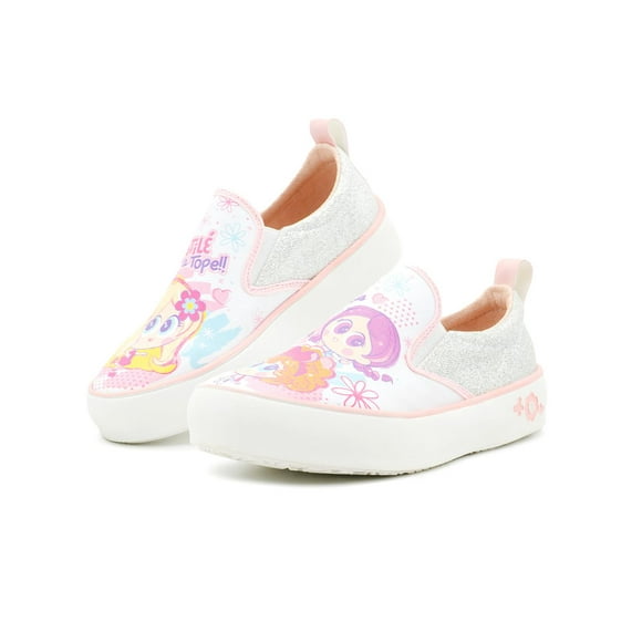 Tenis Distroller Slip-on Para Niña Casuales Color Plata plateado 23.5