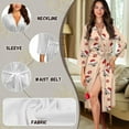 thumbnail image 6 of Yuyamidu Christmas Robe Xmas Dog Long Gowns for Women Pajama Sleepwear Ladies Kimono Dress Dog Paw Long Sleeve Bathrobe for Girls Teens Cute Nightgown Size 2XL, 6 of 7