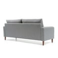 thumbnail image 6 of Mellow Mae Mid-Century Modern Sofa with Curved Arms, Light Grey, 6 of 6