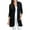 Jet, variant on Diana 2XL Plus Midnight 3/4 Sleeve Stretch Knit Denim Duster Cardigan for Women