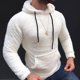 thumbnail image 1 of Sudadera con capucha para hombre, con bolsillos, sin solapa, color liso, holgada, informal, con capucha, blusa, 1 of 6