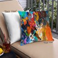 thumbnail image 1 of Ahgly Company Abstract Paint Splatter Coussin Extérieur, 18 Pouces par 18 Pouces, 1 of 6