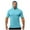 Sky Blue1, variant on Lmnyox Men's Athletic T Shirt with Hood Quick Dry Short Sleeve Workout Training Hoodies Summer Muscle Tops