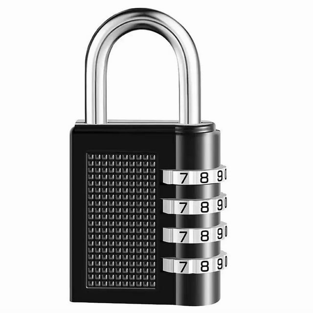 4-digit Combination Lock Warehouse Door Locker Backpack Zinc Alloy Waterproof And Corrosion-resistant Mini Outdoor Burglar Lock