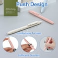 thumbnail image 4 of Morandi Stylos Gel, Pointe Fine 0,5 mm, Écriture Fluide, Stylos Rétractables Haut de Gamme pour Journal et Notes, Ensemble Cadeau Parfait pour Bureau et École pour Femmes (5 Pcs), 4 of 5
