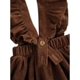 thumbnail image 6 of Qmyliery Toddler Baby Girl Suspender Skirt, Ruffle Strap Solid Color Backless Overall Skirt, 6 of 8