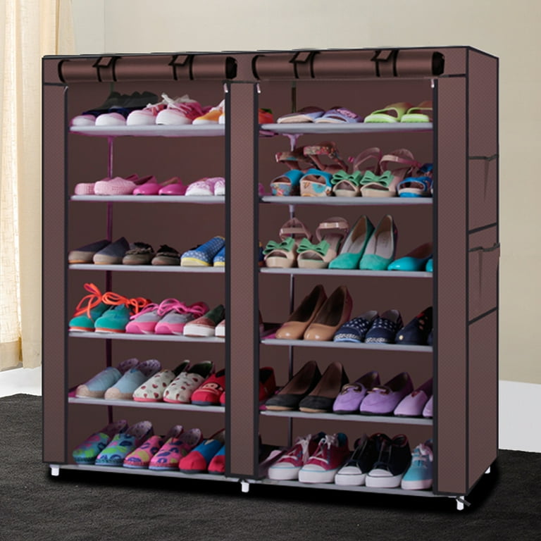Shoe rack 2025 with cover walmart