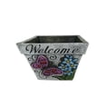 thumbnail image 1 of Welcome Blue Dragonfly Squared Pot, 1 of 1