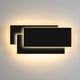 thumbnail image 1 of Luces de pared LED para interiores, luz de pared LED moderna de 12W, negro, 3000K, blanco cálido, para dormitorio, pasillo, sala de estar, oficina, 1 of 5