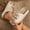 Beige, variant on BYHONG Sandals for Women - Cloud Comfort Wedges with 3 Adjustable Suede Straps, Non-Slip Platform Sandals Black 9