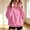 Pink, variant on NominalSnug Womens Half Zip Oversized Sweatshirts Fleece Long Sleeve Pullover Tops Fall Fashion Clothes