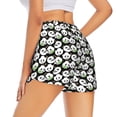 thumbnail image 2 of Uemuo Panda Bear Pattern Women's Athletic Shorts High Waisted Running Shorts with Liner Pockets Gym Elastic Workout Shorts-X-Large, 2 of 9