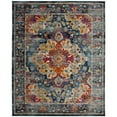 thumbnail image 5 of SAFAVIEH Madison Caden Floral Bordered Runner Rug, Teal/Fuchsia, 2'3" x 6', 5 of 6
