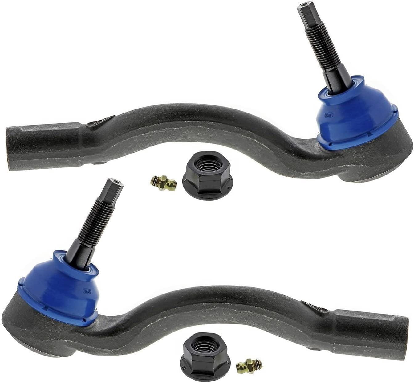 Detroit Axle - 4 Front Tie Rods for 2016-2025 Dodge Durango 2016-2021 Jeep Grand Cherokee 2022 Grand Cherokee WK, 4 Outer and Inner Tie Rod Ends Assembly Replacement