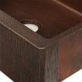 thumbnail image 2 of Premier Copper Products KASDBRH33229TR 33 in. Randomly Hammered Copper Apron Front Single Basin Kitchen Sink w/ Tree Texture, 2 of 5