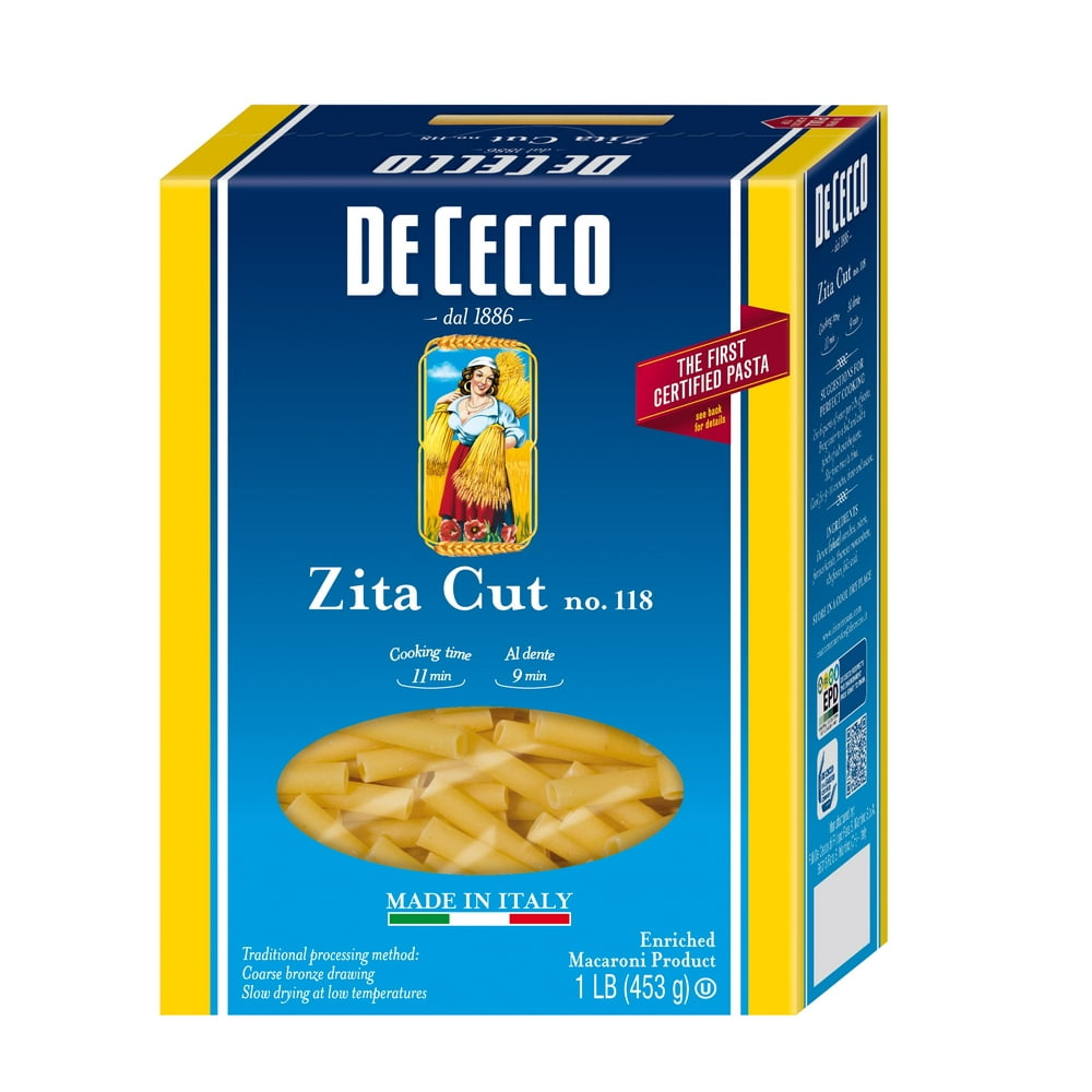 De Cecco Zita Cut no.118 Pasta, 16 oz (12 Pack)