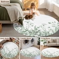 thumbnail image 5 of Round Rug 3.3Ft Washable Non-Slip, Sage Green Spring Floral Circle Area Rugs for Living Room Bedroom, Watercolor Elegant Pastoral Flowers Indoor Floor Mats Carpet Runner for Home Decor Aesthetic, 5 of 8