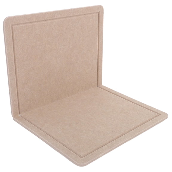 PTOOTP Felt Bulletin Board Khaki Wall Organizer for Messages Home Office Decor and Accessories 1 Set