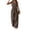 BEF31-Brown, variant on Business Casual Outfits For Women Vest Tops Pant Suits Dressy 2 Piece Sets Summer Crop Blazer Wide Leg Work Pants Army Green S