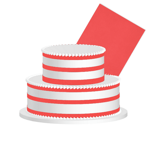 Vivid Red Edible Frosting Sheet Premium Icing Sheet for Cakes, Cupcakes, Cookies & Dessert Decorating