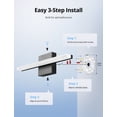 thumbnail image 6 of Combuh Bathroom Light Fixtures Modern Gentle LED Vanity Lighting Over Mirror Lighting, 16 Inch 9W Black Small Bath Wall Sconces for Restroom Indoor Cool White 6000K, 6 of 10