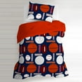 thumbnail image 4 of Dream Factory All Sports Twin 5 Piece Comforter Set, Printed Pattern, Polyester, Microfiber, Navy, Child, 4 of 8
