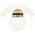 thumbnail image 3 of Inktastic El Paso Texas Skyline Retro Boys or Girls Long Sleeve Baby Bodysuit, 3 of 5