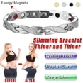 thumbnail image 4 of Pulsera Pareja Terapia Magnética Con Dragón Trenzado Brazaletes Desmontables (plateado), 4 of 7