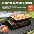 thumbnail image 3 of Ozark Trail 2 in 1 Butane Griddle, Black Color, 7650 BTU, Piezo-Electric 2.2kw, Cast Aluminum Griddle, Compact - Lightweight,  CSA Approved for Outdoor Cooking, 3 of 9