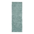 thumbnail image 2 of Unique Loom Comfort Solid Shag Collection Area Rug - Solace (2' x 6' Runner Light Slate Blue), 2 of 7
