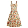 thumbnail image 1 of Mefallenssiah Women'S Polka Elastic Drawstring Fashionable Dress, 1 of 8