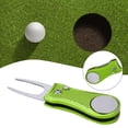 thumbnail image 3 of Golf Green Fork, Practical To Use High Hardness Aluminum Alloy Foldable Golf Pitchfork Comfortable To Use  for Lawn for Repair Tool Purple,Blue,Lime,Silver, 3 of 7