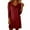 #0244-Red, variant on Women's 2026 Spring Summer Dress Tunic Tops for Leggings Long Sleeve Sweater Cowl Neck Fashion Shirt Dress