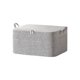 thumbnail image 1 of Bolsa De Almacenamiento Paquete de 2 bolsas de almacenamiento plegables de tela no tejida con cremallera, gran capacidad, para ropa de viaje, edredones y cestas organizadoras con asas (gris, 30 L) Rkx, 1 of 9