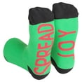 thumbnail image 5 of Just Love Plush Women’s Pajama Pant Set with Matching Socks with Sayings (Black - Christmas Explosion, Medium), 5 of 5