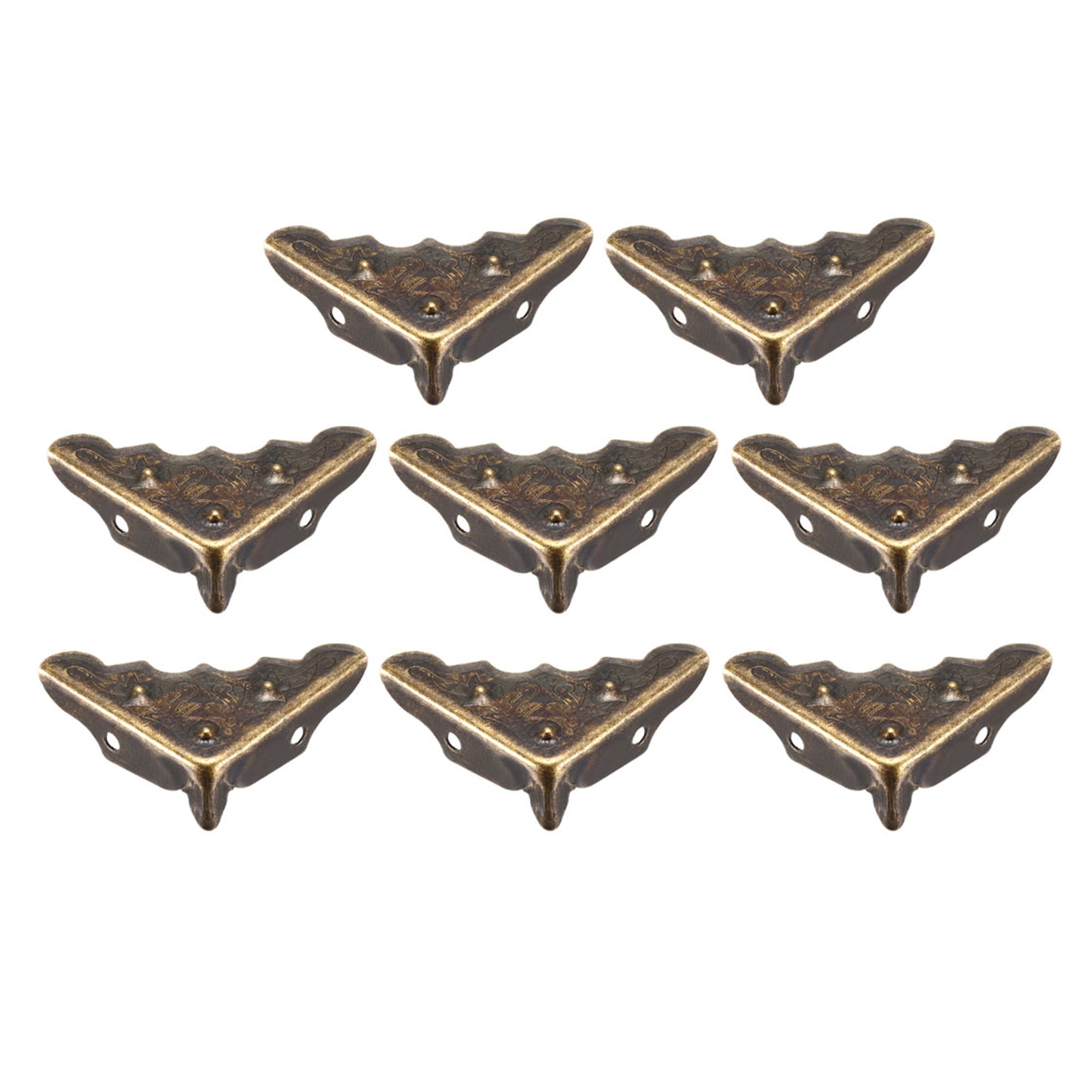 Metal Desk Corner Protectors Table Edge Cover Guard 32x32x11mm Bronze