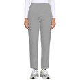 thumbnail image 7 of Women Stretch Straight Leg Pants Elastic Waist Lightweight Work Pants Casual Lounge Athletic Trousers with Pockets Light Gray M, 7 of 7