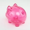 thumbnail image 2 of pitrice PS Money Saving Box Portable Reusable Removable Stopper Replacement Transparent Animal Shape Coin Case Bank Birthday Gift Rose red S, 2 of 9