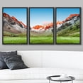 thumbnail image 2 of wall26 Framed Canvas Print Wall Art Set Multicolor Pastel Sunset Mountain Nature Wilderness Photography Realism Decorative Landscape Colorful for Living Room, Bedroom, Office - 24"x36"x3 BL, 2 of 5