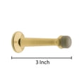 thumbnail image 2 of Baldwin 4045003 3" Baseboard Mounted Rigid Door Stop - Brass, 2 of 2