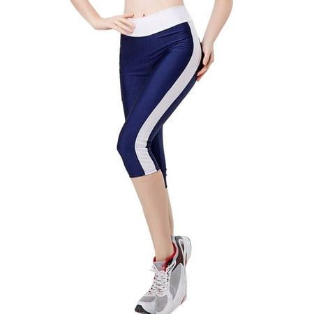 

Workout Tummy Women s Side Yoga Leggings Pockets Capris Control Waist High Pants Yoga Scrub Pants Women