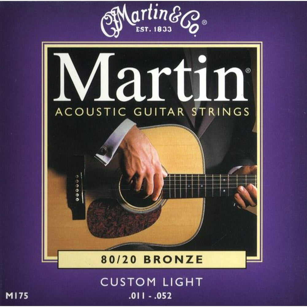 Martin 80/20 Bronze Custom Light Gauge Acoustic Strings