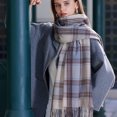 thumbnail image 5 of Bufandas de mujer, chales y envolturas, bufanda de cuello, bufanda de invierno, tacto suave de cachemira, unisex, para hombres y mujeres, bufanda de otoño e invierno, suave, clásica, cálida, 5 of 5