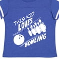 thumbnail image 4 of Inktastic This Kid Loves Bowling Boys or Girls Toddler T-Shirt, 4 of 5