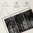 thumbnail image 6 of Elephant Stock Haunted Forest Wall Art - Horizontal Multi Panel Canvas - Living Room Wall Decor - Gothic Multi Panel - Black And Gray Decor - 74" x 48", 6 of 8