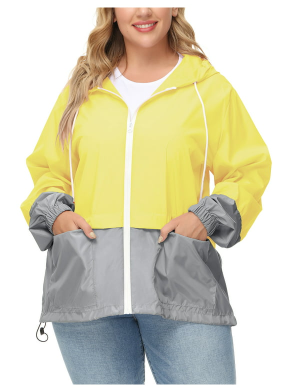 Plus Size Rain Jackets in Plus Size Coats 
